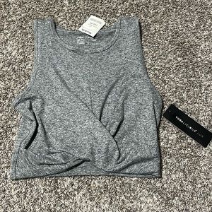 Yogalicious Lux gray crop top